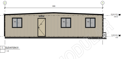 Froth Modular 12x3 Office