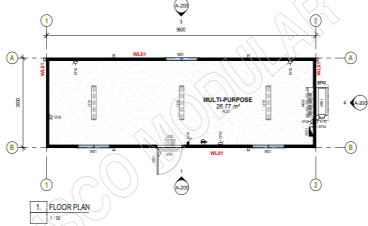 Froth Modular 9.6X3 Office