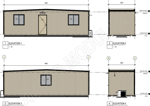 Froth Modular 9.6X3 Office